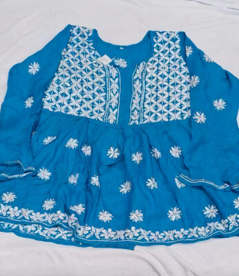 CHIKANKARI KURTI SHORT (CHOLI)