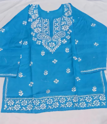 CHIKANKARI SHORT KURTI