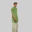 Dark Green Kurta With White Pajama