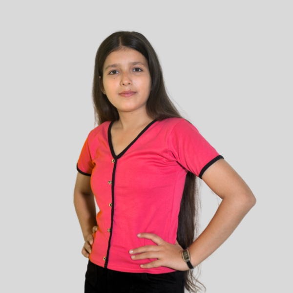 V-Neck Pink Womens Top