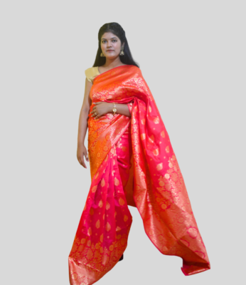 Buy Red Banarasi Saree for Women