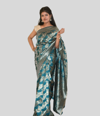 Buy Zari Pure Silk Kanjeevaram Saree For Women