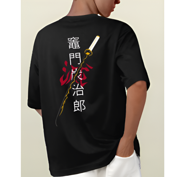 Anime Inspired Sword Printed T shirts For Men