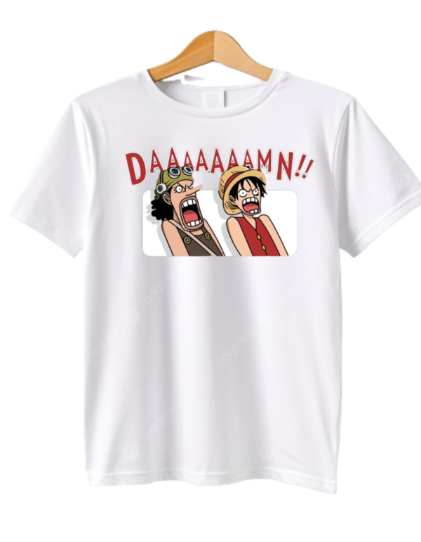 Luffy x Usopp Damn Printed T-Shirt for Men