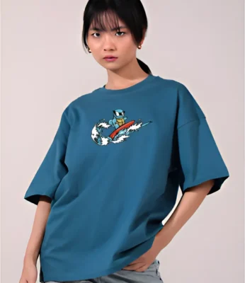 Squirtle Printed Oversized Tshirt